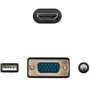 Nano Cable 10.15.4612 Convertidor de HDMI Macho a VGA Macho con Jack 3.5 Macho y USB Macho de 1.8m Negro